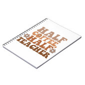 ハーフコーヒーハーフ先生新学期先生 ノートブック (左側)