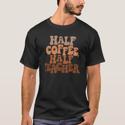 ハーフコーヒーハーフ先生1 Tシャツ (正面)
