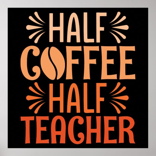 ハーフコーヒーハーフ先生 ポスター (正面)