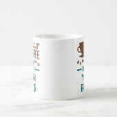 ハーフコーヒーハーフ若者牧師 コーヒーマグカップ (中央)