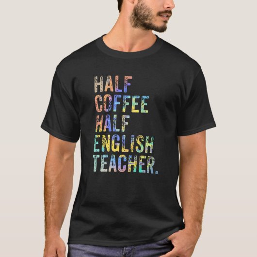 ハーフコーヒーハーフ英語先生Schoの初日 Tシャツ (正面)