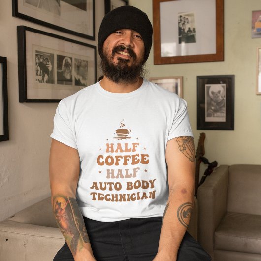 ハーフコーヒー半自動体技術者 Tシャツ