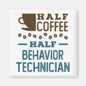 ハーフコーヒー半行動技術者ABA RBT マグネット (正面)