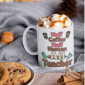 ☕️ハーフ💕コーヒー、ハーフ・ヒューマン、全先生マグ🍎 コーヒーマグカップ