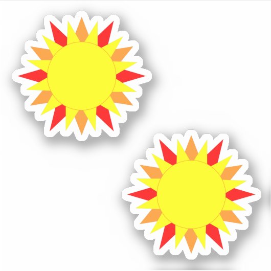 ハーフサイズのサンシール シール (正面)