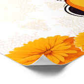 ハーフサリー式かわいいインディアンの女の子ウェルカムサイン ポスター (角)