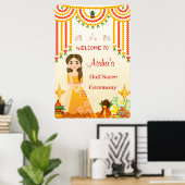 ハーフサリー歓迎サインHalff sari歓迎ポスター ポスター (ホームオフィス)