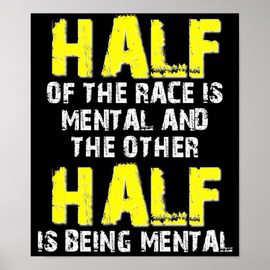 ハーフザレースダートバイクモトクロスポスターサイン ポスター (正面)