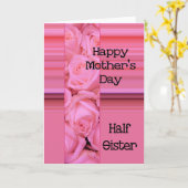 ハーフシスターハッピーマザーズデイバラカード カード (黄色い花)
