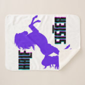 ハーフシスターパープルポニー兄弟姉妹 シェルパブランケット (正面(横))