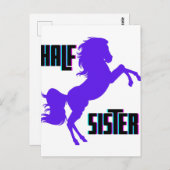 ハーフシスターパープルポニー兄弟姉妹 ポストカード (正面/裏面)