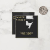 ハーフシャドウノートカードのスリープ顔 ノートカード (正面/裏面インサイチュ)