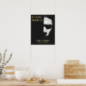 ハーフシャドウポスターの眠る顔 ポスター (キッチン)