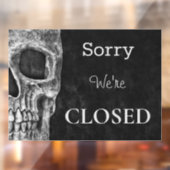 ハーフスカルゴシック白黒入唐店が閉店 ウィンドウサイン (シート2)