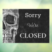 ハーフスカルゴシック白黒入唐店が閉店 ウィンドウサイン (シート3)