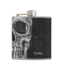 ハーフスカルヘッドクールゴシック黒白グランジ