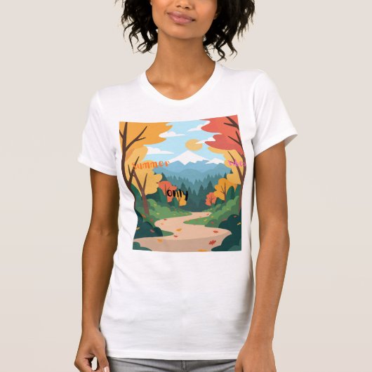 ハーフスリーブ女性用Tシャツ Tシャツ (正面)