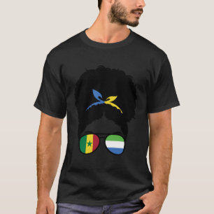 ハーフセネガル半シエラレオネアンアフロロ Tシャツ