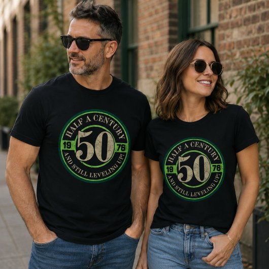 ハーフセンチュリーまだまだレベル上げ中 50歳の誕生日 Tシャツ