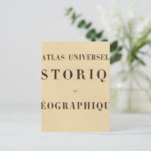 ハーフタイトルアトラス大学の歴史学 ポストカード (スタンド正面)