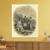 ハーフタイトルColton'S Atlas Of The World キャンバスプリント (インサイチュ (リビング))