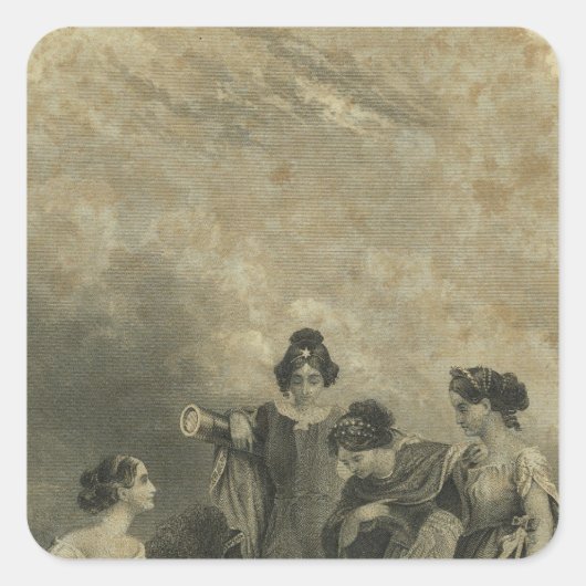 ハーフタイトルColton'S Atlas Of The World スクエアシール (正面)