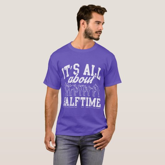 ハーフタイムについてのすばらしいマーチングバンドのデザインの引用 Tシャツ (正面フル)
