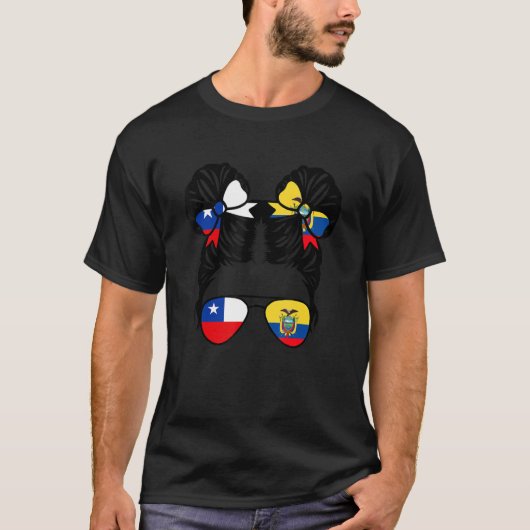 ハーフチリハーフEcuadorian女の子チリの子供ヘリット Tシャツ (正面)