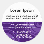 ハーフテクスチャと白05ビジネス/プロファイル ラウンドシール (正面)