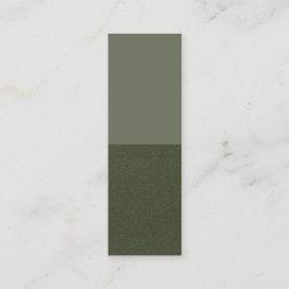 ハーフテクスチャモスグリーンカード – カスタマイズ可能 コーリングカード