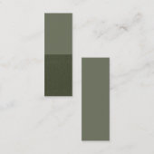 ハーフテクスチャモスグリーンカード – カスタマイズ可能 コーリングカード (正面/裏面)