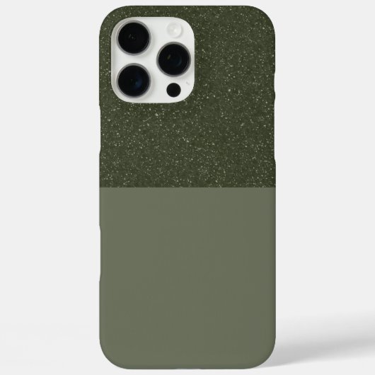 ハーフテクスチャモスグリーンiPhoneケース – カスタマイズ可能 Case-Mate iPhoneケース (裏面)