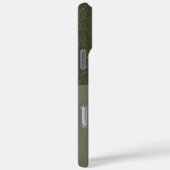 ハーフテクスチャモスグリーンiPhoneケース – カスタマイズ可能 Case-Mate iPhoneケース (裏面 / 右)