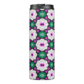 ハーフトーカラフルンの花 – ピンクと緑 タンブラー (裏面)