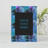 ハーフトーファンキーンジンスタイルグランジ招待状 招待状 (スタンド正面)