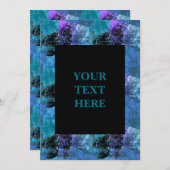 ハーフトーファンキーンジンスタイルグランジ招待状 招待状 (正面/裏面)