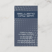 ハーフトーモダンンドットカスタム名刺（青） 名刺 (裏面)