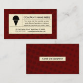 ハーフトーンのアイスクリーム 名刺 (正面/裏面)