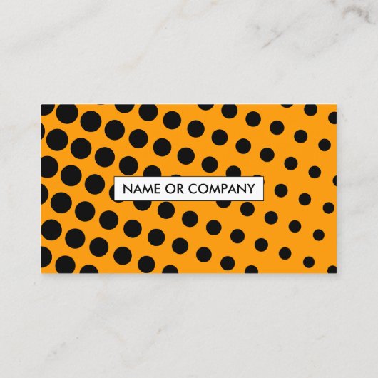 ハーフトーンのオレンジ 名刺 (裏面)