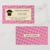 ハーフトーンのカップケーキ 名刺 (正面/裏面)