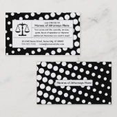 ハーフトーンのジャスティススケール 名刺 (正面/裏面)