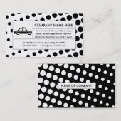 ハーフトーンのタクシー 名刺 (正面/裏面)