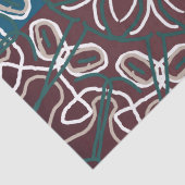 ハーフトーンのトレンディな青紫色レースデザイン 薄葉紙 (詳細)