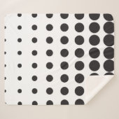 ハーフトーンのドットモダンレトロ シェルパブランケット (正面(横))