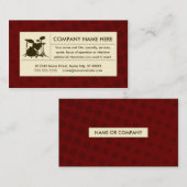 ハーフトーンのドラム 名刺 (正面/裏面)