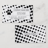 ハーフトーンのペットパッド 名刺 (正面/裏面)