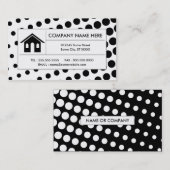 ハーフトーンの不動産 名刺 (正面/裏面)