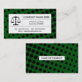 ハーフトーンの正義のスケール 名刺 (正面/裏面)