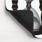 ハーフトーンの砂時計の砂のタイマー マウスパッド (コーナー)