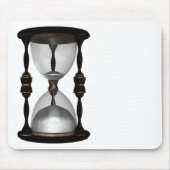 ハーフトーンの砂時計の砂のタイマー マウスパッド (正面)